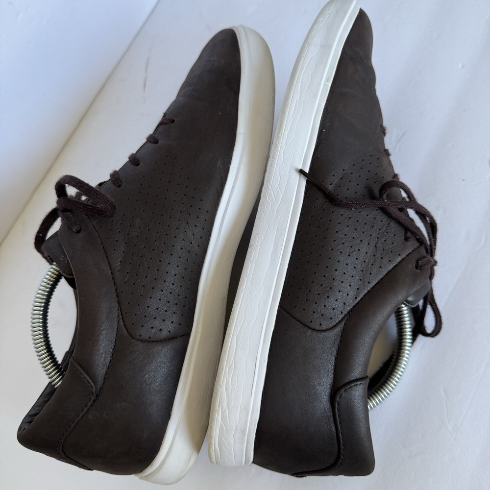 Cuater Travis Mathew Phenom Leather Sneakers Men's 10 Brown 4MT090 Casual - Picture 8 of 11